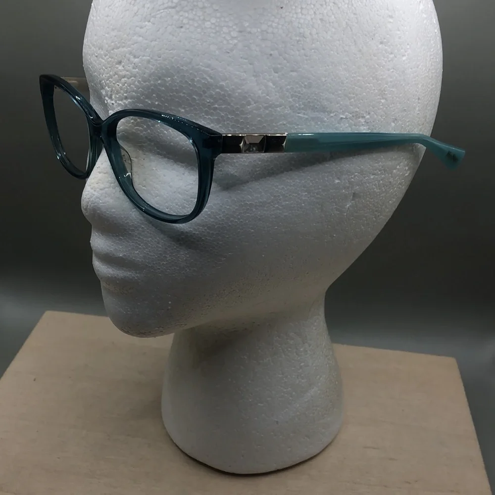 MAX MARA mm1206 Eyeglasses in color YTV 53 -16-140 aqua crystal blue FRAMES ONLY